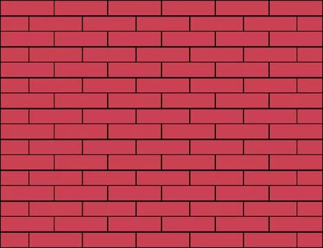 A subtle red brick wall pattern Stock Illustration