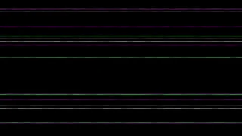 Subtle RGB Glitch Overlay with Thin Horizontal Scan Lines on Black Background 動画素材 348691535