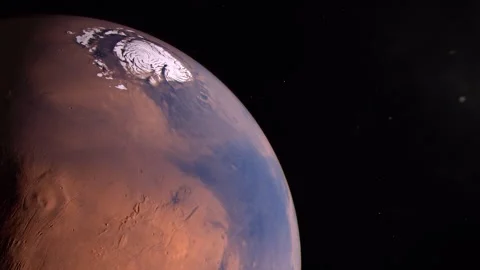 Subtle Rotation of Mars the Red Planet S... | Stock Video | Pond5