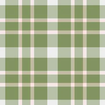 Subtle sage green and blush pink plaid pattern.  Perfect for textile designs, Stock Illustration