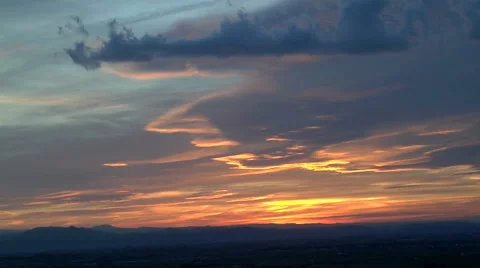 SubTLE Sunset Colors Stock Footage 54736051