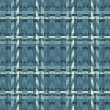 Subtle teal and cream herringbone plaid pattern.  Perfect for textile design, Illustrazione stock