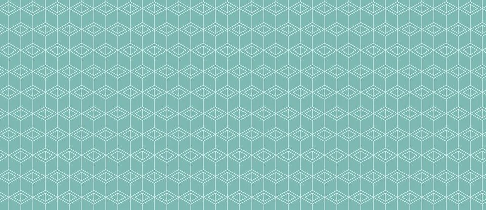 Subtle teal geometric pattern.  Elegant, repeating design of interconnected c Illustrazione stock