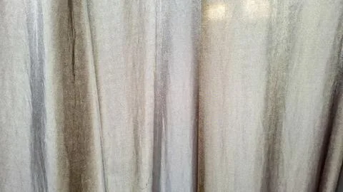 Subtle Textured Background of Soft Grey Draped Sheer Fabric Foto stock