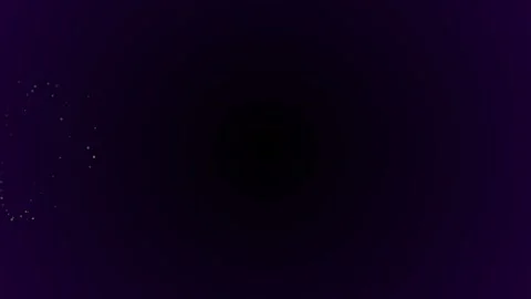 A subtle vertical trail of glowing white dust particles against dark space Video stock 335117840