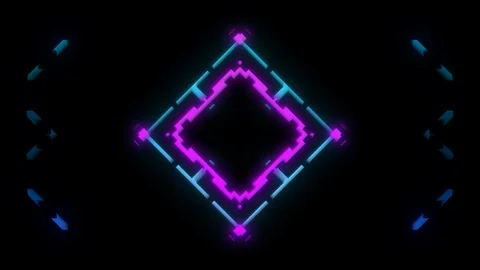 Subtle VJ Visual Of Purple And Blue Lines Looping Seamlessly Stock Footage 116722992