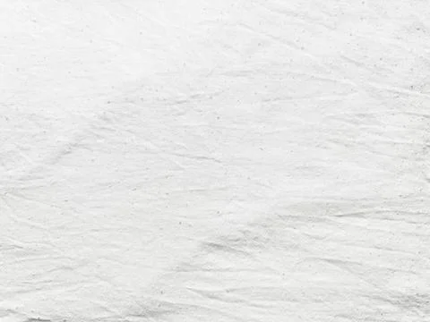 Subtle white linen texture with gentle wrinkles on soft blue background rad.. Foto stock