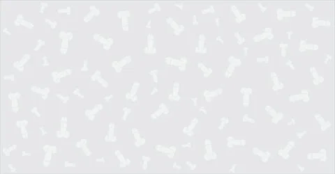 Subtle white penis pattern background on light gray vector illustration Stock Illustration