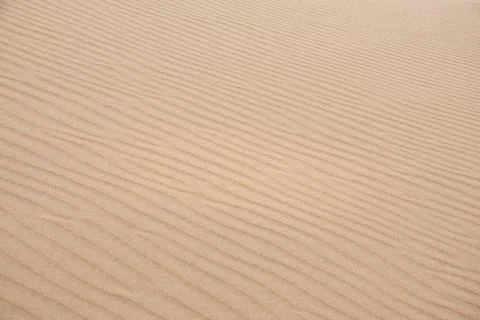 Subtle Wind-Etched Sand Dune Patterns in Desert Landscape, Peru Stock Photos