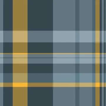 Subtle yet striking muted blue and gold plaid pattern.  Perfect for textile d Stock Illustration