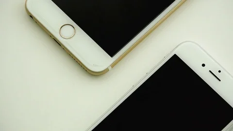 The subtlety, the elegance, and the format mobile phones Stock Footage 81428124