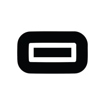 Subtraction symbol icon Stock Illustration