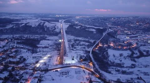 Suburb from above Foto stock
