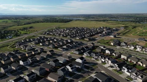 Suburb Aerial Stock Footage 249566842