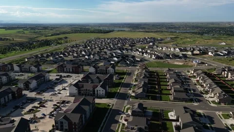 Suburb Aerial Stock Footage 249566876