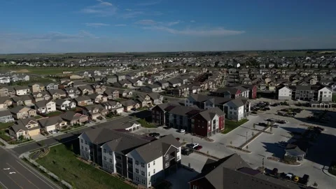 Suburb Aerial Stock Footage 249567601