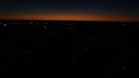 Suburb at night Stock Footage 95703674