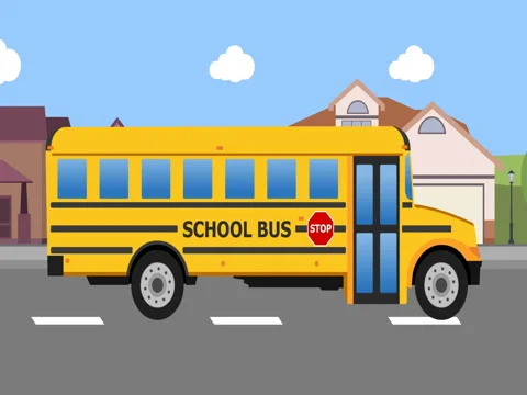 Suburb School Bus 動画素材 76911181