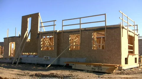 Suburban Construction Site Video stock 638596