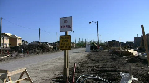 Suburban Construction Site Video stock 647622