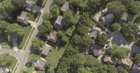 Suburban Drone Shot Stock Footage 79936687