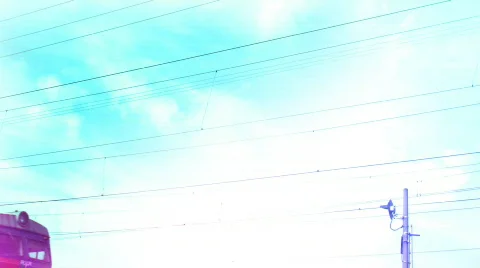 Suburban electric train Stock Footage 535804