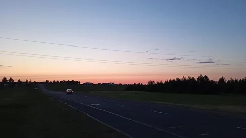 Suburban evening Video stock 243581386