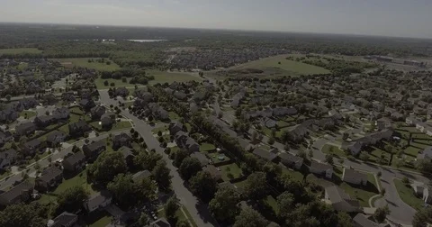 Suburban Flyover Stock Footage 79936333