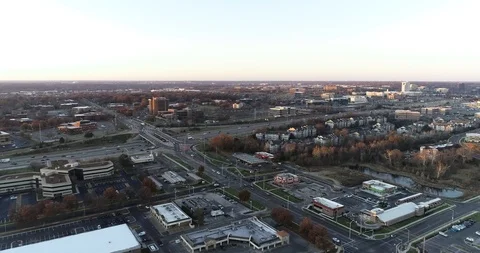 Suburban Highway Stock Footage 98646532