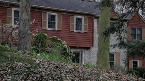 Suburban home in eastern USA. Stock Footage 46182102