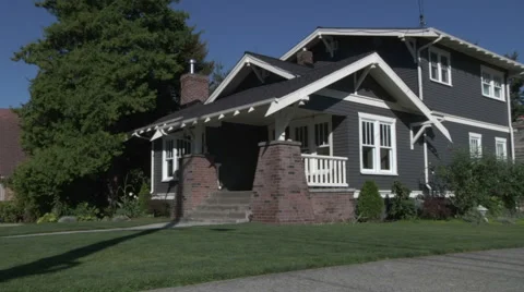 Suburban Home Stock Footage 49863097