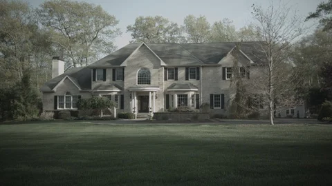 Suburban Home Stock Footage 90352971