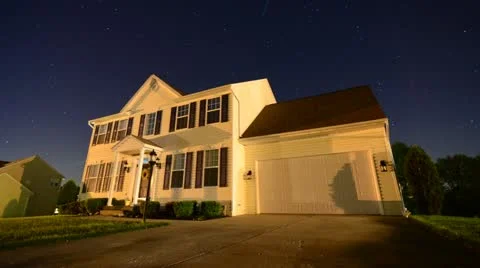 Suburban House Stock Footage 11059863