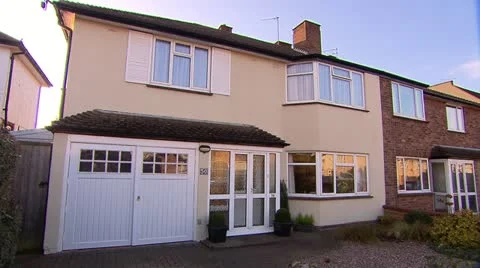 Suburban house Stock Footage 12012479