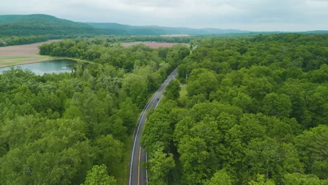 Suburban Roads in Spring Stock Footage 277221268