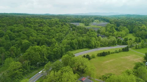 Suburban Roads in Spring Stock Footage 277221283