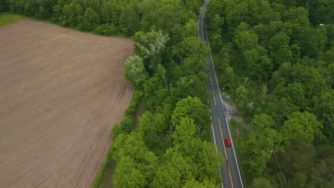 Suburban Roads in Spring Stock Footage 277221325