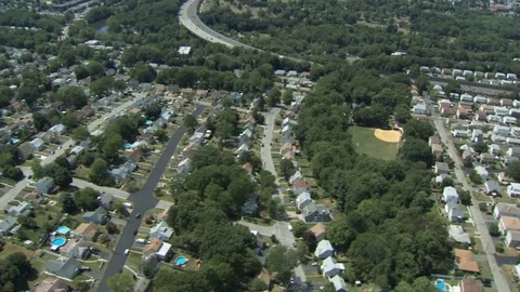 Suburban sprawl Stock Footage 75214414