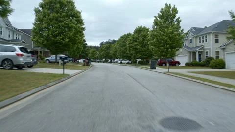 Suburban Street 스톡 동영상 154173881