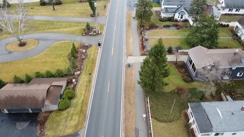 Suburban Street Michigan Video stock 123726837