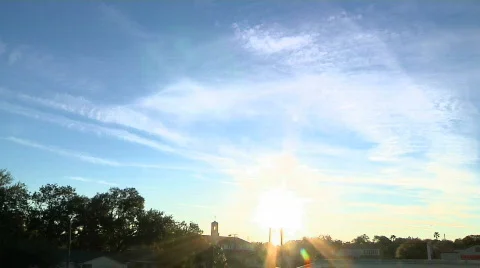 Suburban Sunset Stockbeeldmateriaal 303573