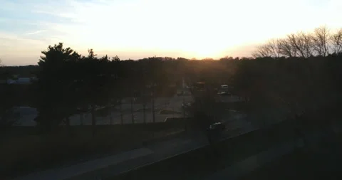 Suburban Sunset Stock Footage 307238408