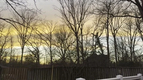 A suburban sunset in Montclair, VA Video stock 330494204