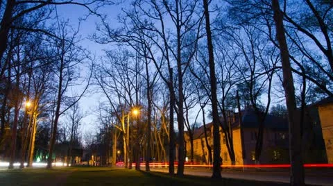 Suburban timelapse Stock Footage 12578910