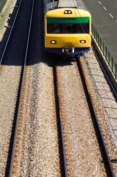 Suburban train Stock Photos