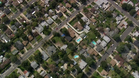 Suburbs Around Altadena Stock Footage 65432616