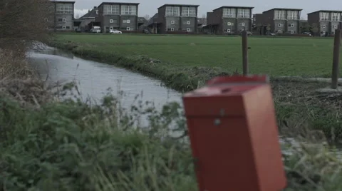 Suburbs with mailbox Video stock 62553464