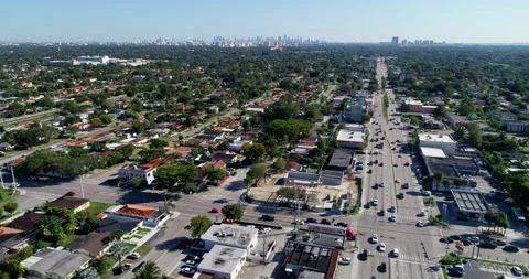 Suburbs of Miami, Florida Stock Footage 172164737