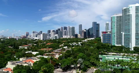Suburbs of Miami next to downtown Stock Footage 206266908