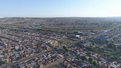 Suburbs in Soweto Stockbeeldmateriaal 108467421